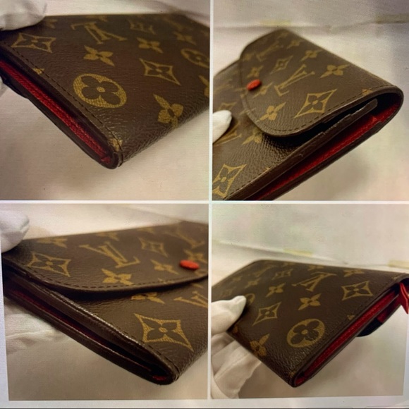 💥SOLD💥LV in BOX! Long Wallet Portefeuille Emilie M60136 Browns Monogram - Picture 6 of 16